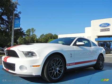 Performance White 2012 Ford Mustang Shelby Gt500 Svt Performance