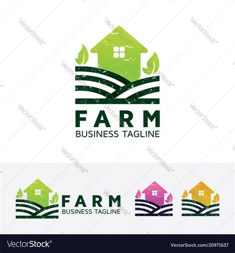 Farm Logo Design Vector Image On Farm Logo Farm Logo