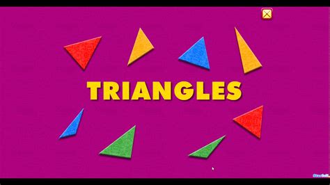 Triangles Starfall App Shapes Youtube