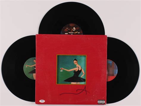 Kanye West Signed My Beautiful Dark Twisted Fantasy Vinyl Record
