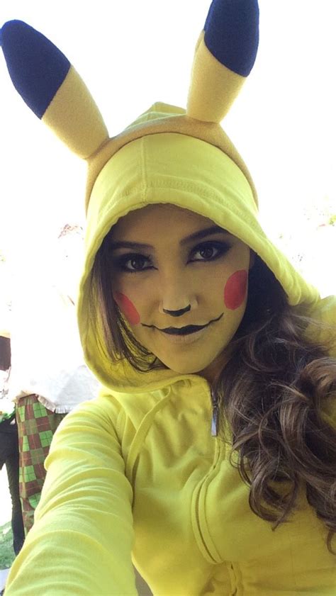 Pikachu Costume Halloween Make Up Looks Halloween 2015 Halloween