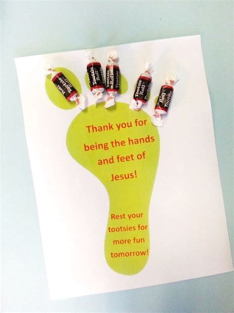 Thank You For Being The Hands And Feet Of Jesus Rest Your Tootsies For