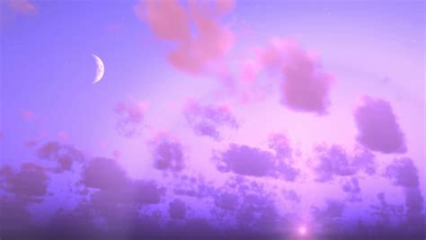 Sunset With Moon Stock Footage Video 100 Royalty Free