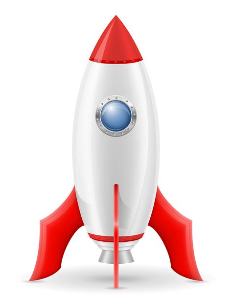 Space Rocket Retro Spaceship Vector Illustration 510244 Vector Art At