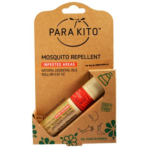 Parakito Mosquito Repellent Roll On Gel 067 Oz Iherb