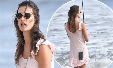 Alessandra Ambrosio Looks Effortlessly Chic As She Shows Off Her