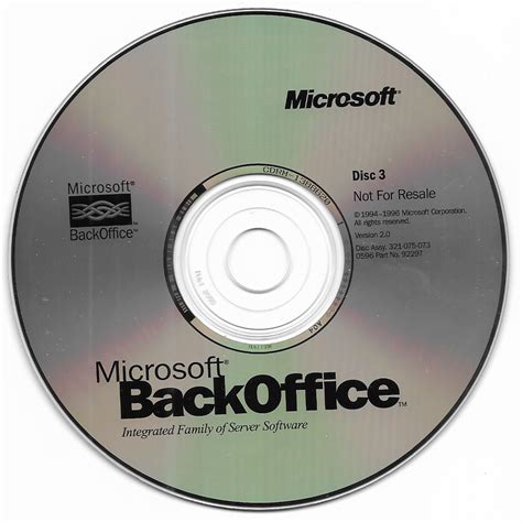 Microsoft Backoffice 20 Microsoft Corporation Free Download