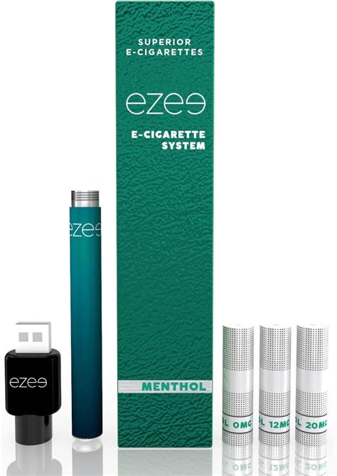 Ezee E Cigarette Starter Kit Menthol Flavour E Liquid Nicotine Free