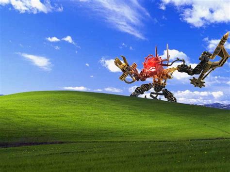 Free Download Bionicle Windows Xp Bliss Wallpaper Know Your Meme