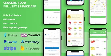 Whether you want a pizza, burger or groceries, choose from thousands of browse a multitude of restaurant menus and order from countless stores. Grocery Food Delivery Service Flutter app for WooCommerce ...