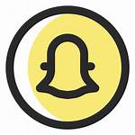 Snapchat Icon Icono Trazo Transparent Svg Circle