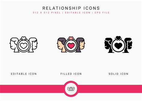 Relationship Icons Set Graphic By Liara Studio · Creative Fabrica