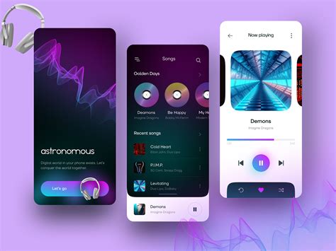 Uiux Music App Designs Themes Templates And Downloadable Graphic