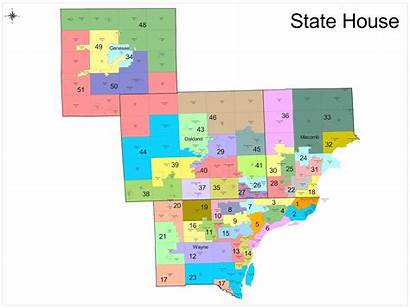 Michigan District Representatives Map State Redistricting Maps