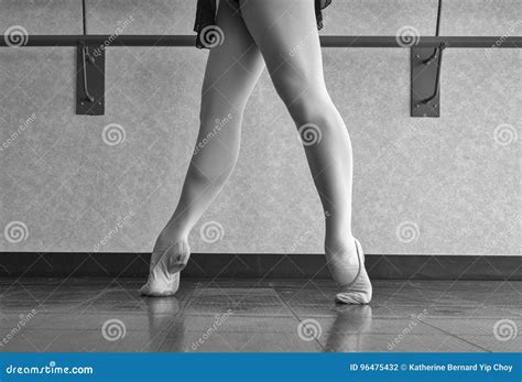 Black And White Version Of The Ballet Barre Stock Photo Image Of High