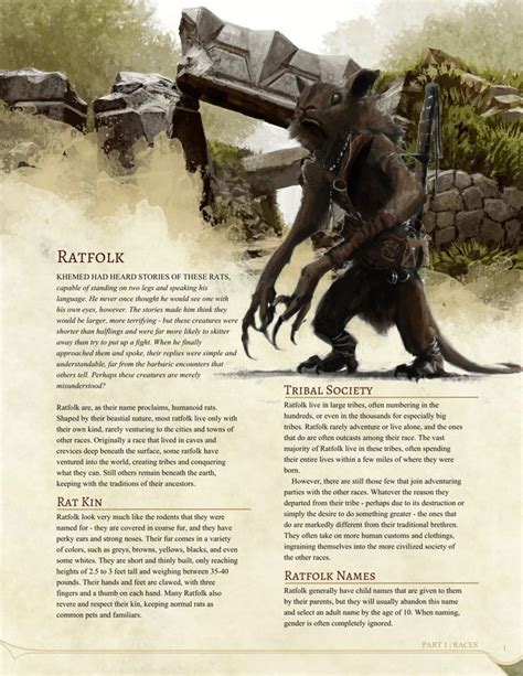 Ratfolk Race By Jonoman3000 Dungeons And Dragons Races Dungeons And