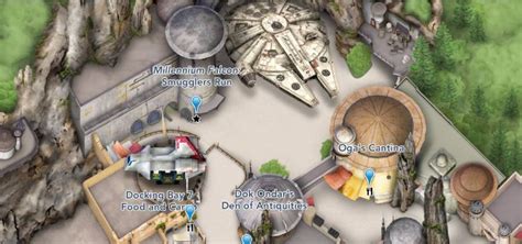 Star Wars Galaxys Edge Now On The Disneyland Map The Disney Blog