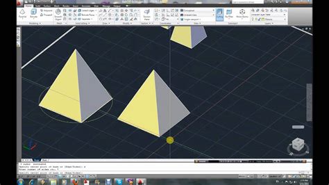 Autocad 3d Modeling Tutorial Part 6 Pyramids Architecure 2011 Youtube