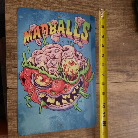 Madballs Bash Brain 8x12 Metal Wall Sign Gross Retro 80s Sign Junky