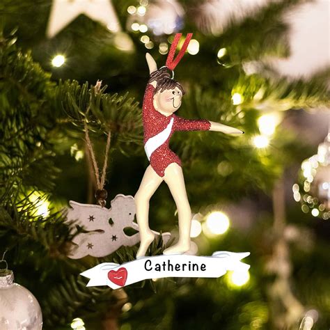 Gymnast Personalized Ornament Gymnastics Girl Christmas Ornament