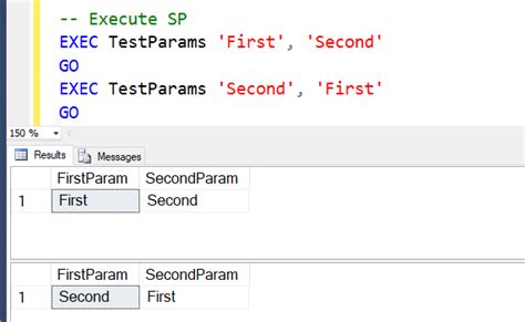 Sql Server How To Pass Parameters To The Stored Procedure Sql