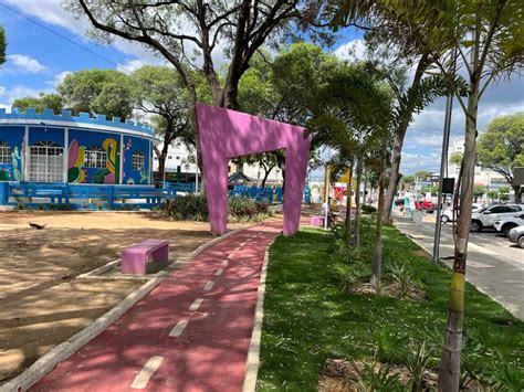 Espaços De Convivência Prefeitura De Patos Realiza Ação De Revitalização De Praças Em Diversos