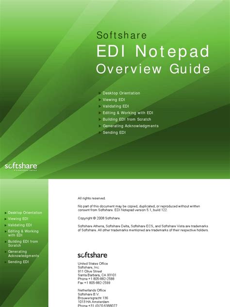 Edi Notepad Guide Pdf Electronic Data Interchange Email