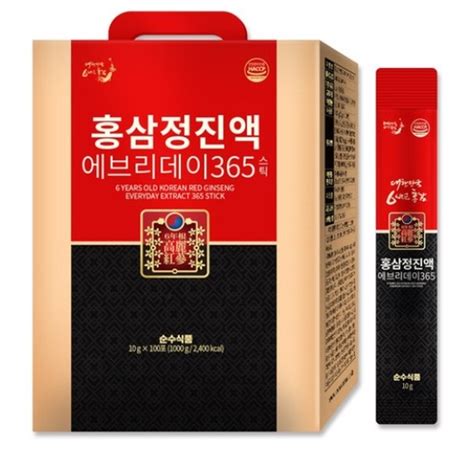 Ssf 6years Old Korean Red Ginseng Everyday Extract 365 10gx100sticks