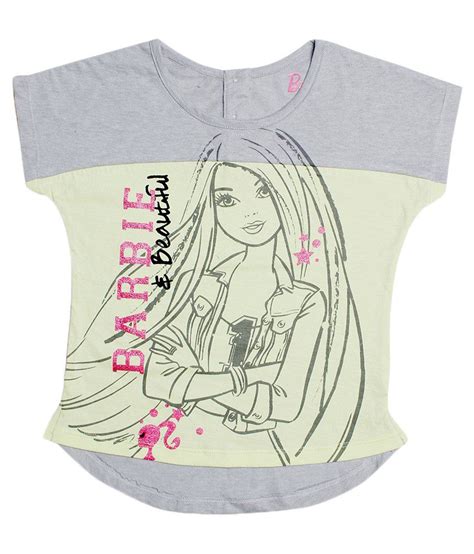 Barbie Grey Cotton T Shirt Buy Barbie Grey Cotton T Shirt Online At