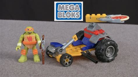 Teenage Mutant Ninja Turtles Mikey Pizza Racer From Mega Bloks Youtube
