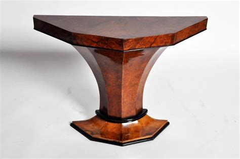 Art Deco Pedestal Console Table At 1stdibs