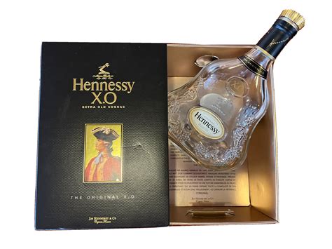 Hennessy Xo Extra Old Cognac 750ml Empty Collectible Bottle W Box Ebay