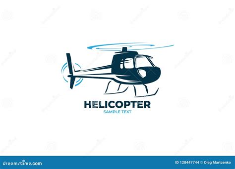 Logotipo Do Vetor Do Helicóptero Ilustração Vetor De 100 Ilustração