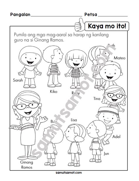 Worksheets In Filipino For Kindergarten Download Them And Try To