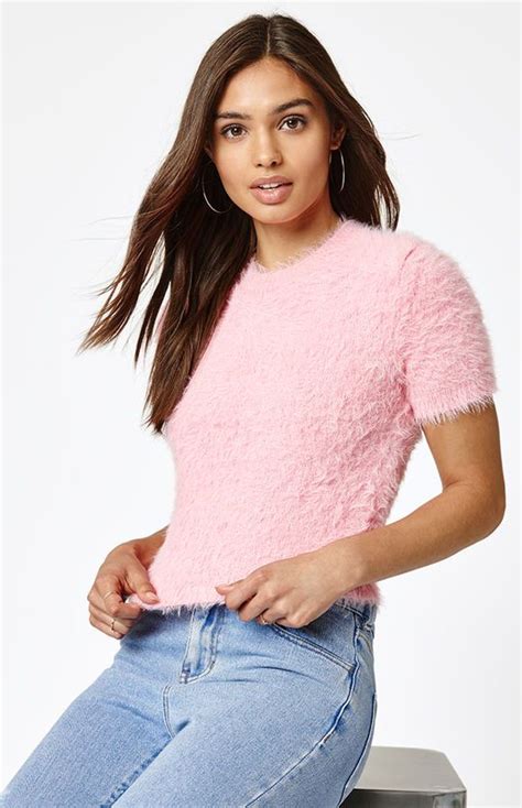 Pin By Stacy ️ Bianca Blacy On Clothing Pink Sweaters Cropped