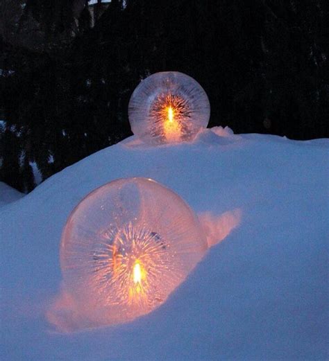 Glowing Winter Ice Balls Musely