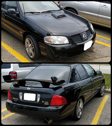 Found This Sentra With A Fake Hood Scoop And An Oversized Wing Not
