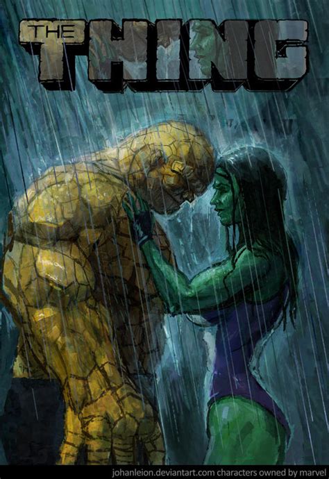 The Thing And She Hulk By Johanleion On Deviantart