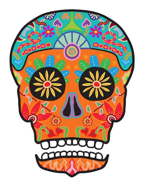 Day Of The Dead Skull By Potionanimation D Fy M Free Images At Clker