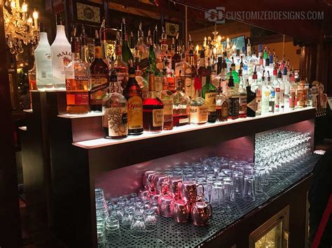 Lighted Back Bar Shelving And Liquor Display Pictures And Idea Gallery