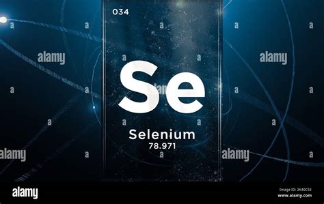 Selenium Se Symbol Chemical Element Of The Periodic Table 3d