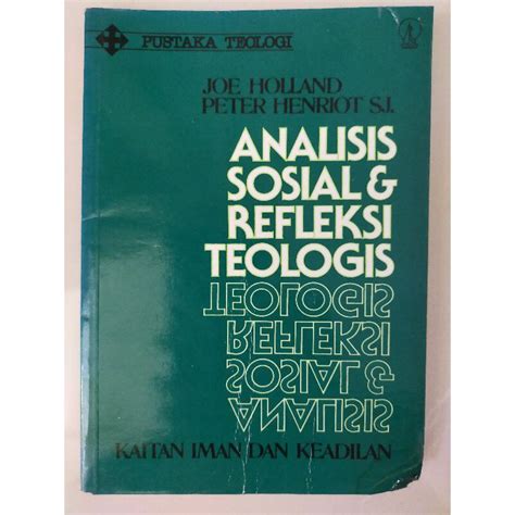 Jual Buku Analisis Sosial Dan Refleksi Teologis Shopee Indonesia