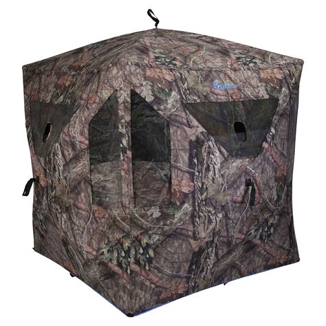 Ameristep Mossy Oak Camo Element Ground Hunting Blind Pop Up Tent For