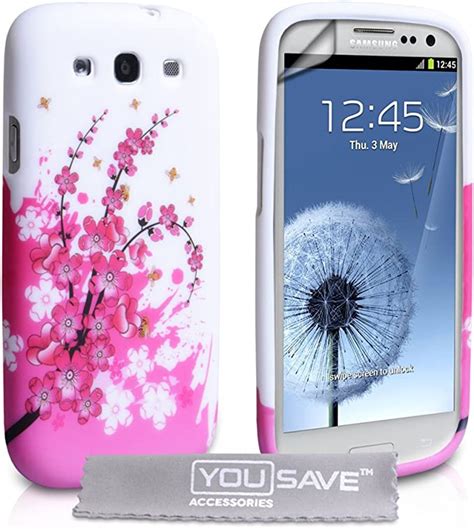 Yousave Accessories Floral Bee Silicone Cover Case With