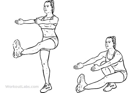 Pistol Single Leg Extended Arm Squats Illustrated Exercise Guide