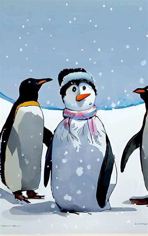 Playful Penguins Digital Art By Tracy Blackburn Fine Art America