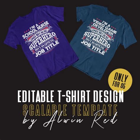Scalable And Editable T Shirt Design Template P1v1 T Shirt Design