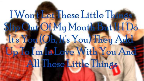 One Direction Little Things Lyrics And Pictures Youtube