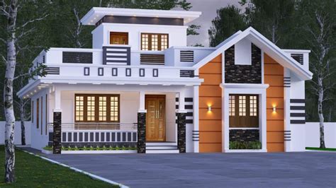 1100 Sq Ft 2bhk Modern Single Floor House And Free Plan House Front