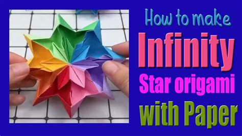 Infinity Star Origami 3d Paper Toys Youtube